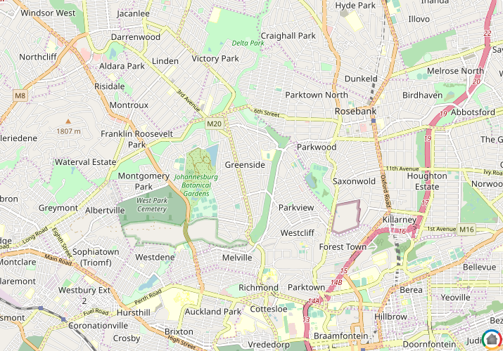 Map location of Greenside